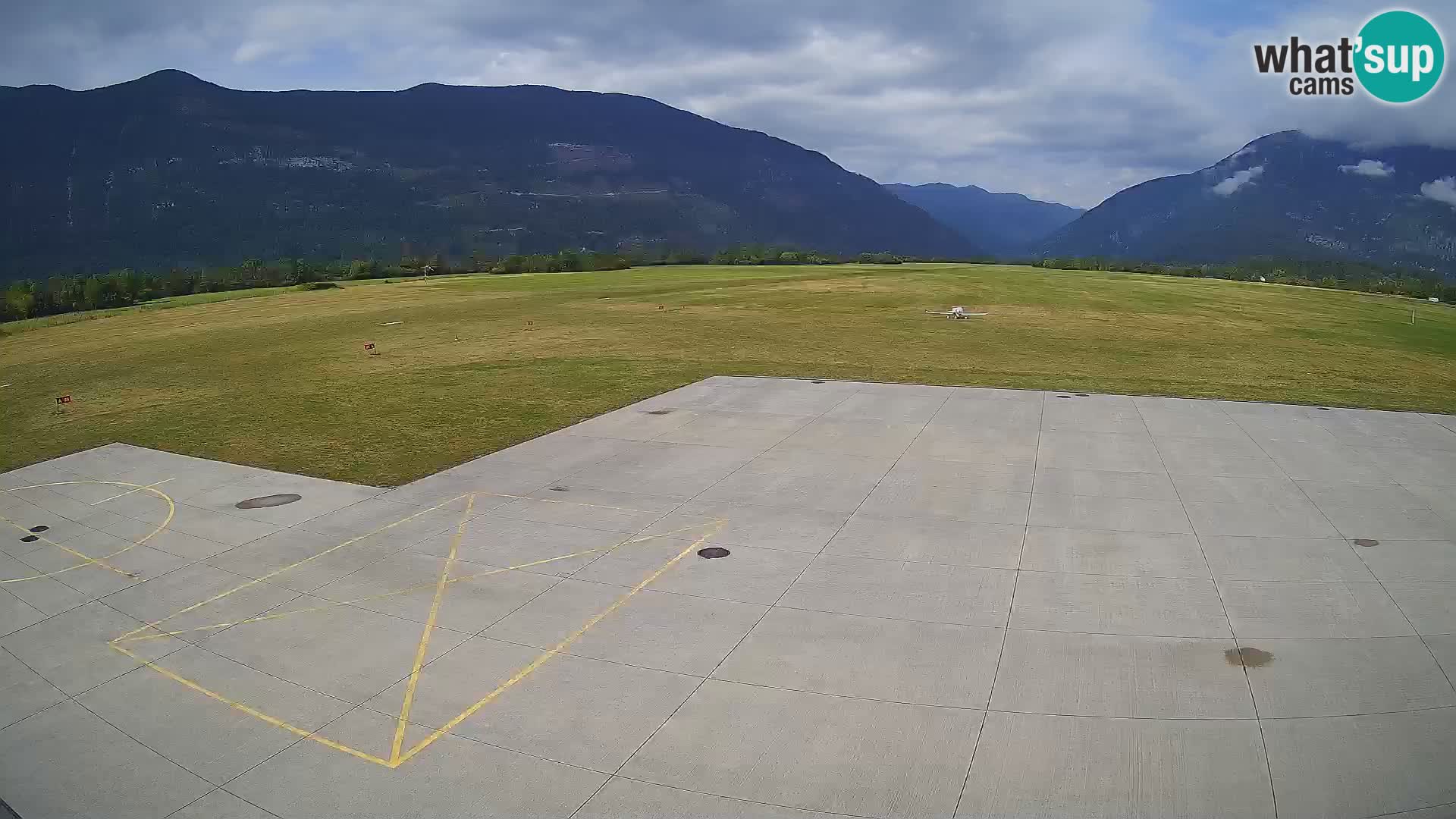 Webcam des Flughafens Bovec – Skydive Bovec