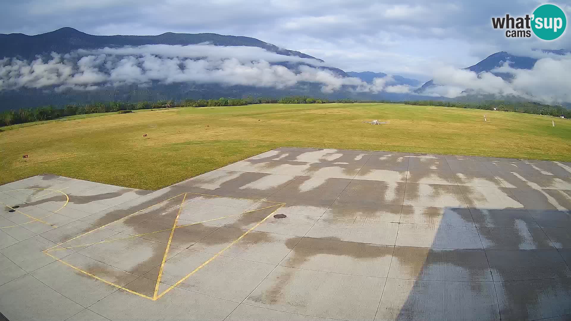 Live-Webcam Flughafen Bovec – Blick auf Kanin