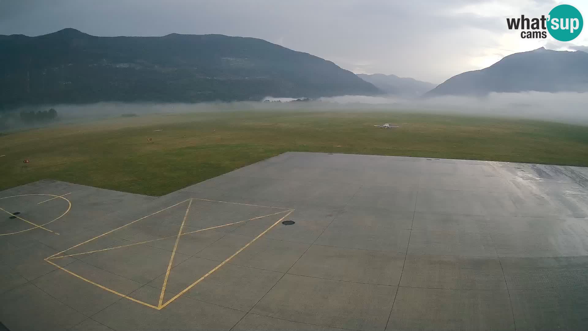 Webcam des Flughafens Bovec – Skydive Bovec