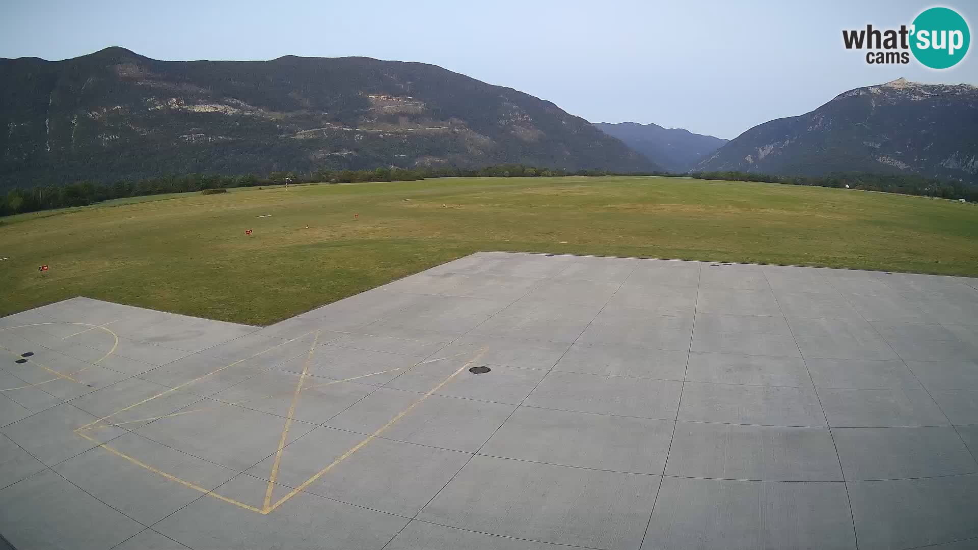 Live-Webcam Flughafen Bovec – Blick auf Kanin