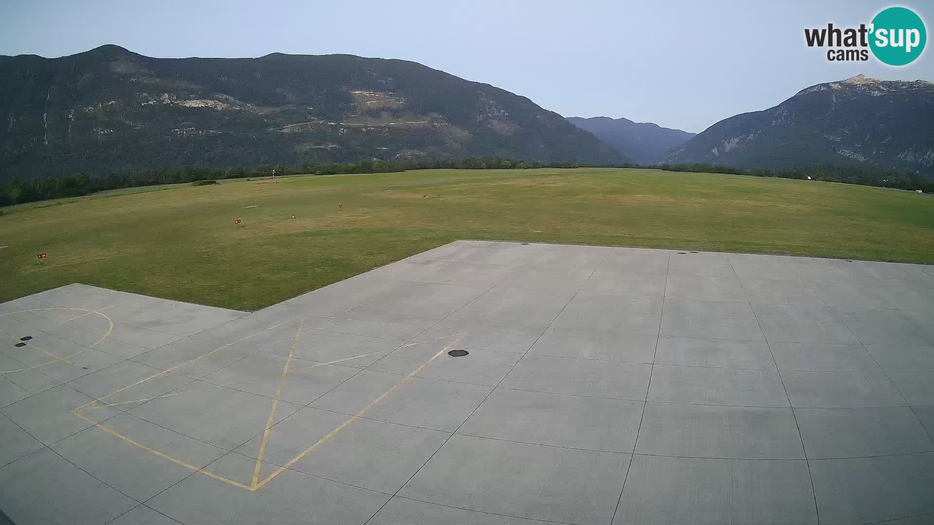 Live-Webcam Flughafen Bovec – Blick auf Kanin