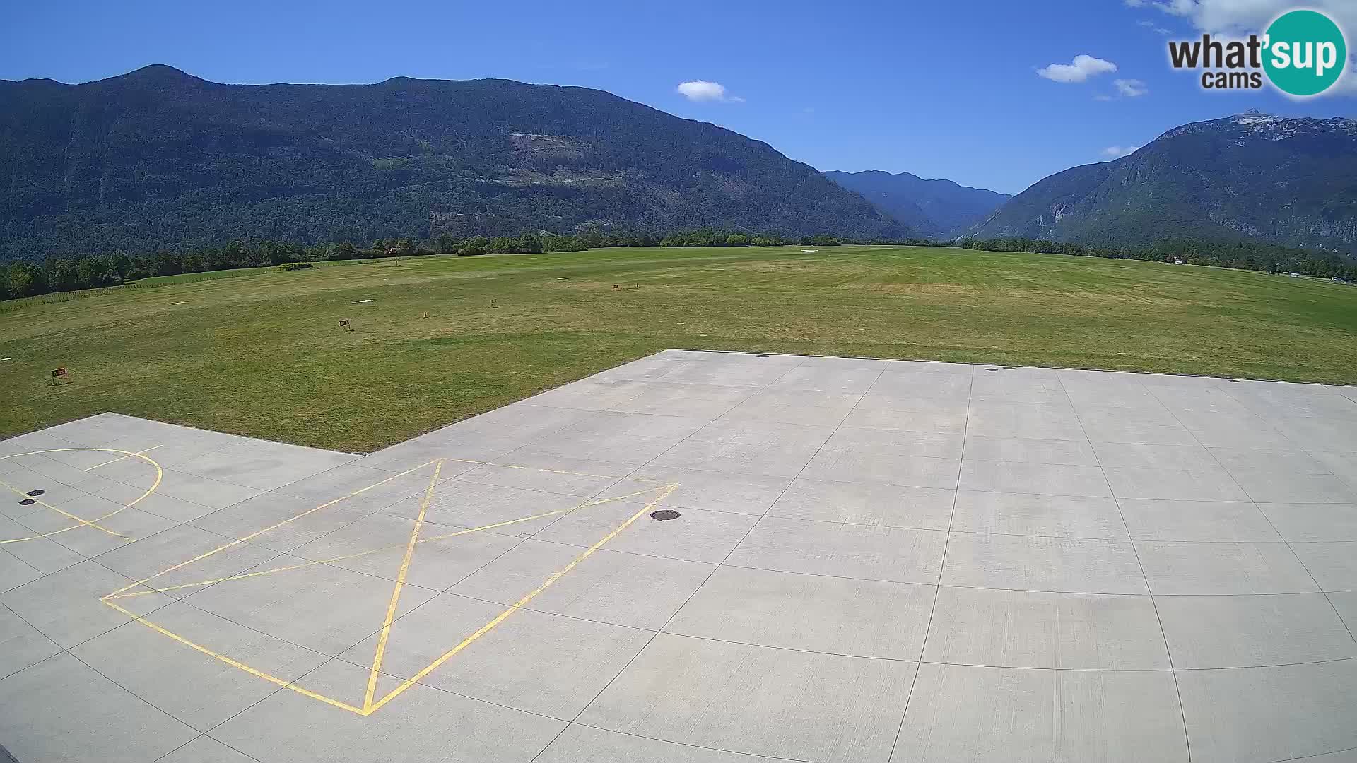 Webcam de l’aéroport de Bovec – Skydive Bovec
