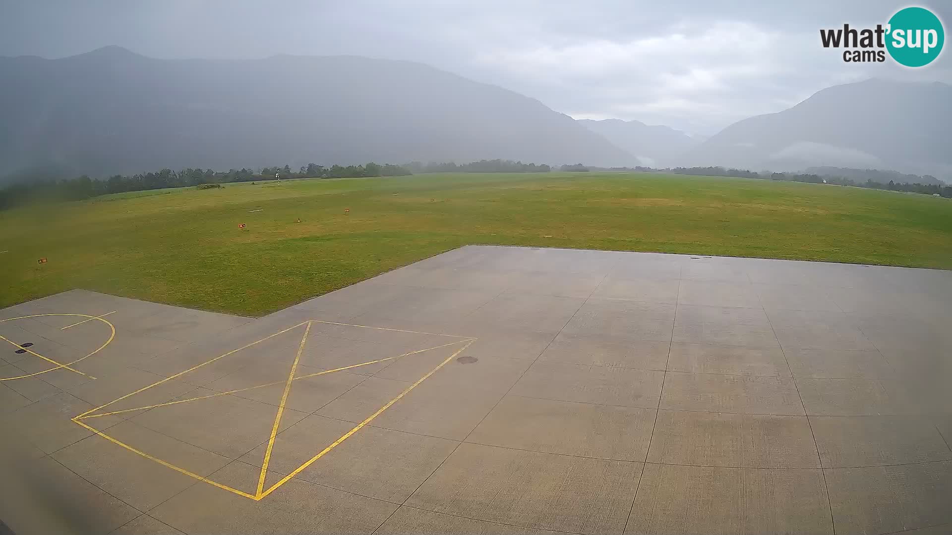 Live-Webcam Flughafen Bovec – Blick auf Kanin