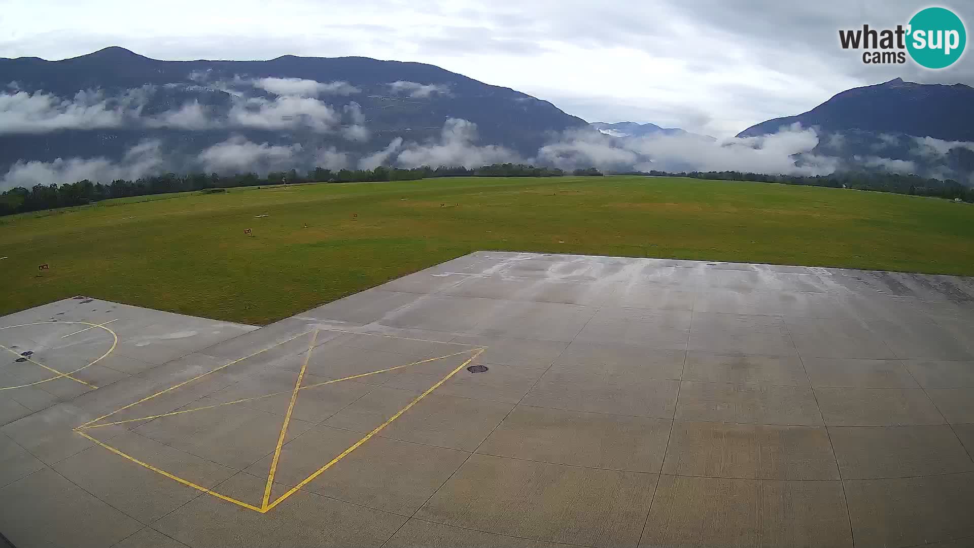 Live-Webcam Flughafen Bovec – Blick auf Kanin
