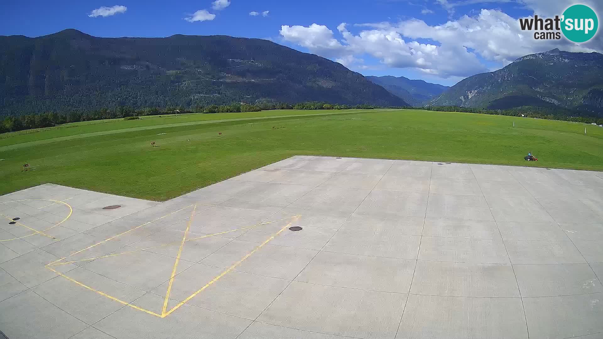 Live-Webcam Flughafen Bovec – Blick auf Kanin