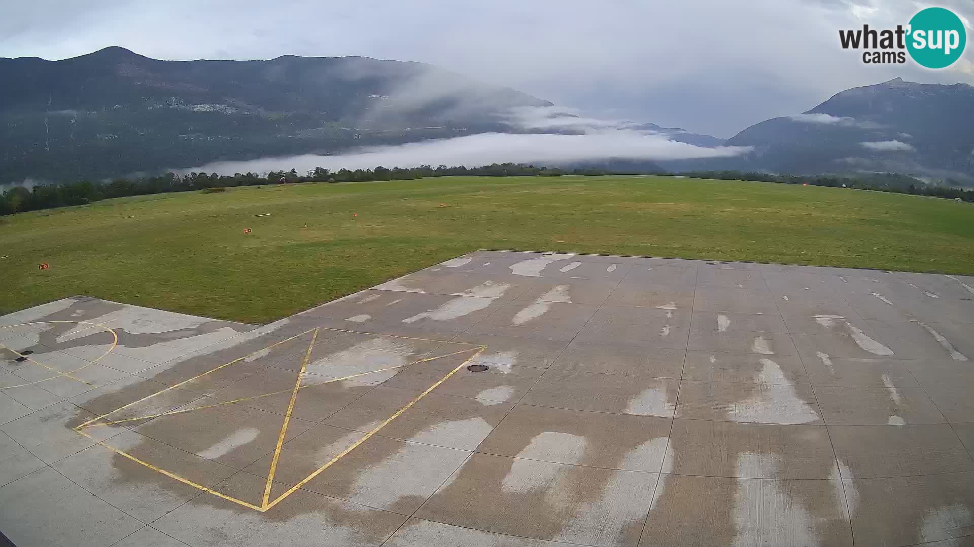 Live-Webcam Flughafen Bovec – Blick auf Kanin