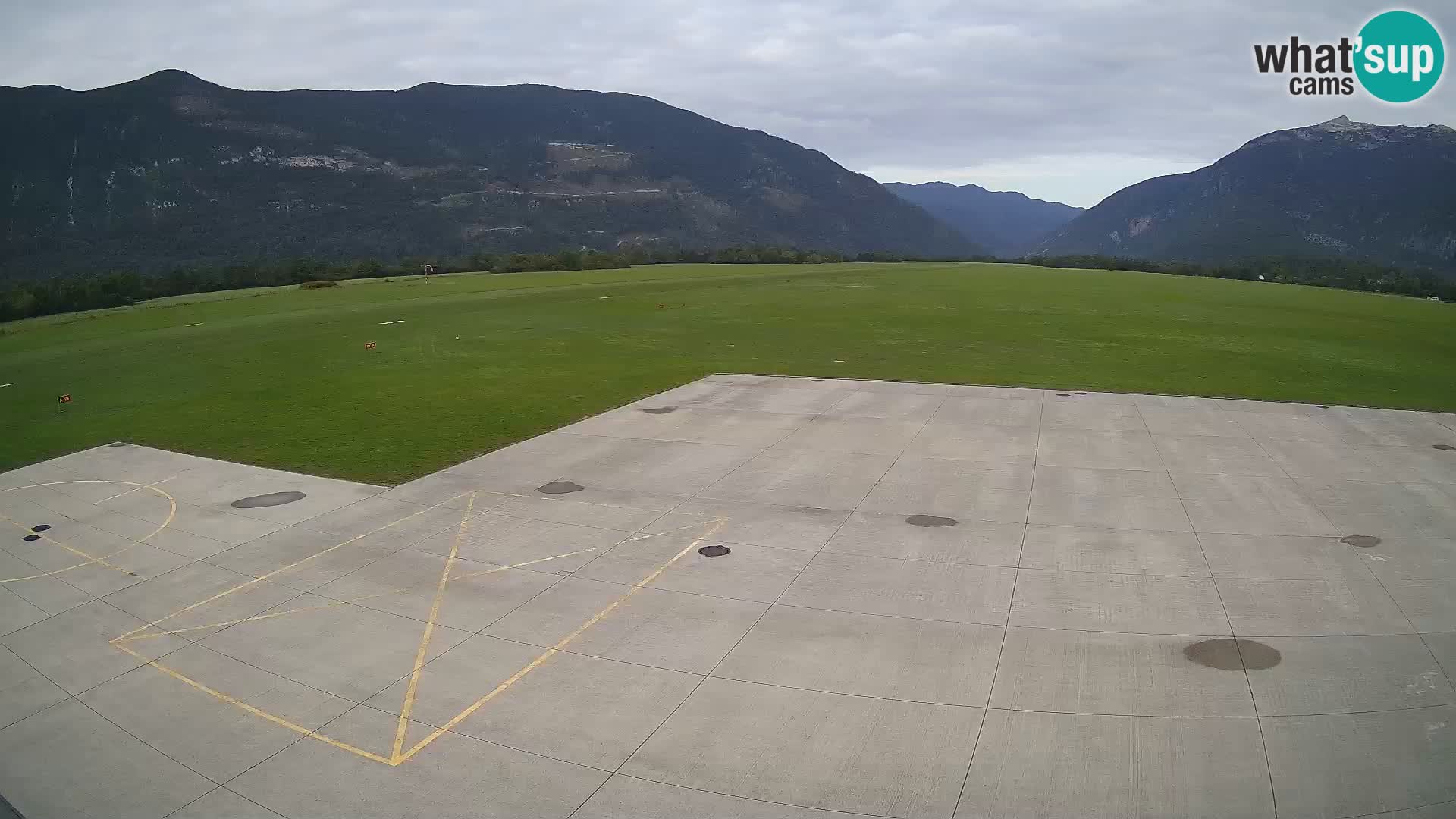Live-Webcam Flughafen Bovec – Blick auf Kanin