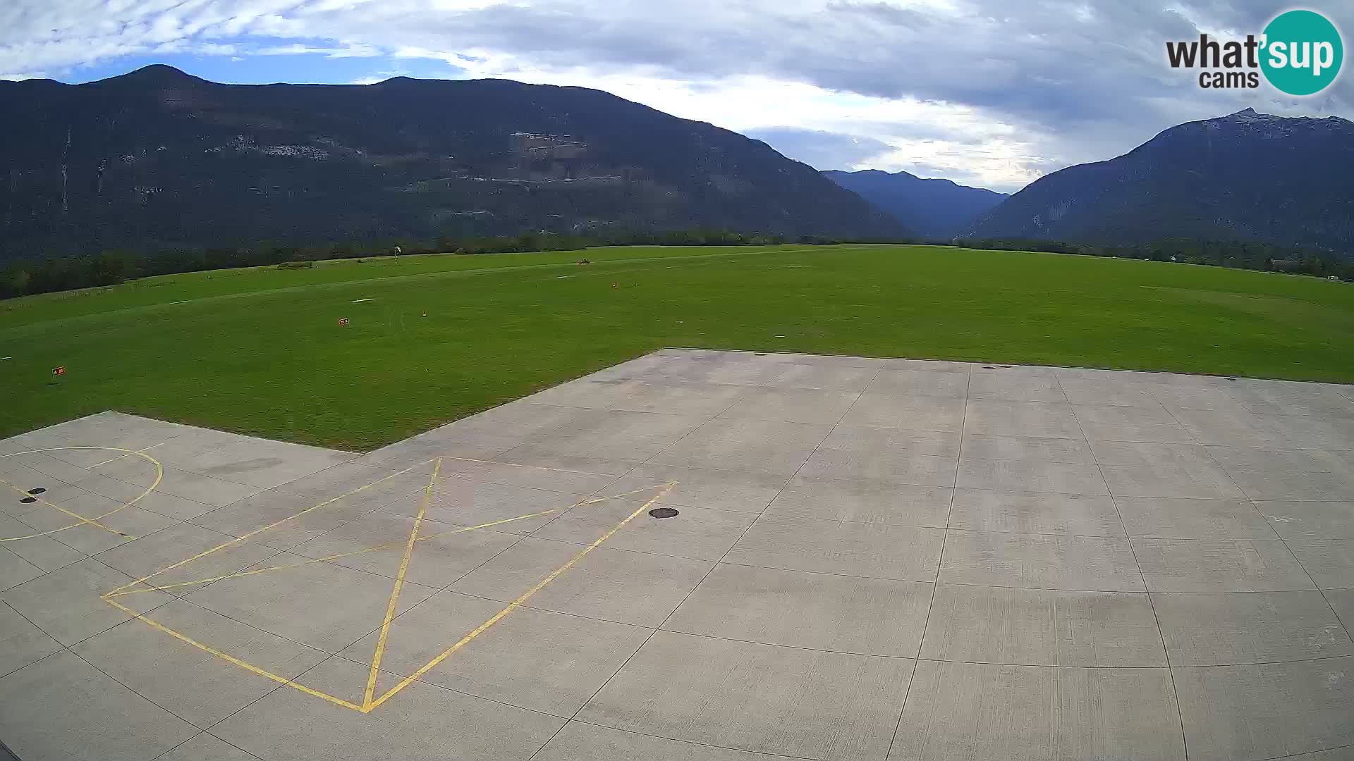 Live-Webcam Flughafen Bovec – Blick auf Kanin