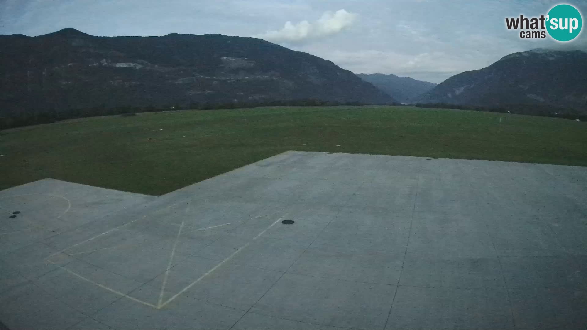 Live-Webcam Flughafen Bovec – Blick auf Kanin