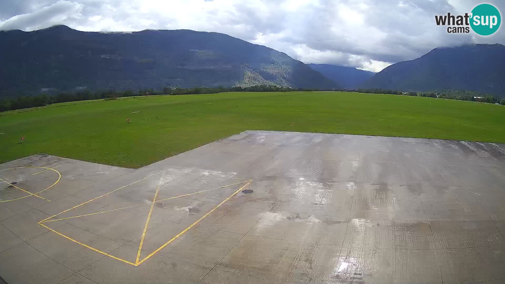 Live-Webcam Flughafen Bovec – Blick auf Kanin