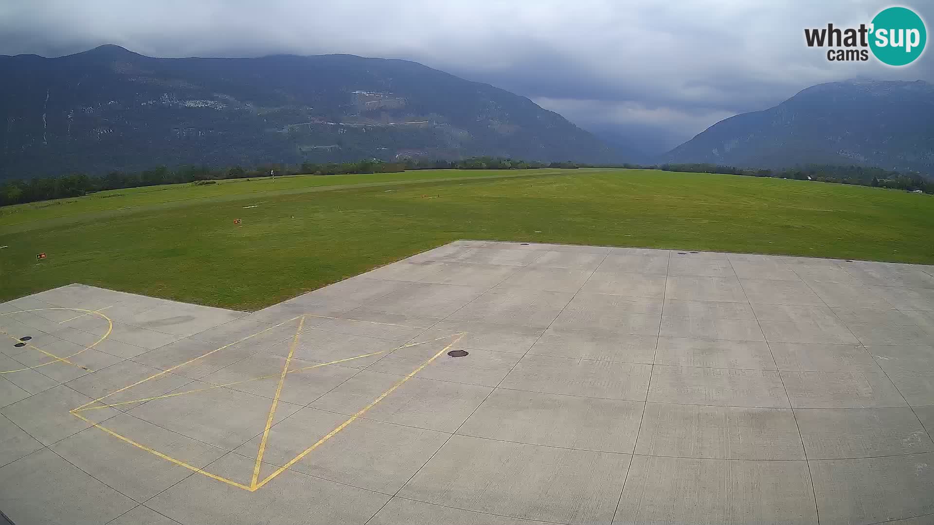 Webcam des Flughafens Bovec – Skydive Bovec