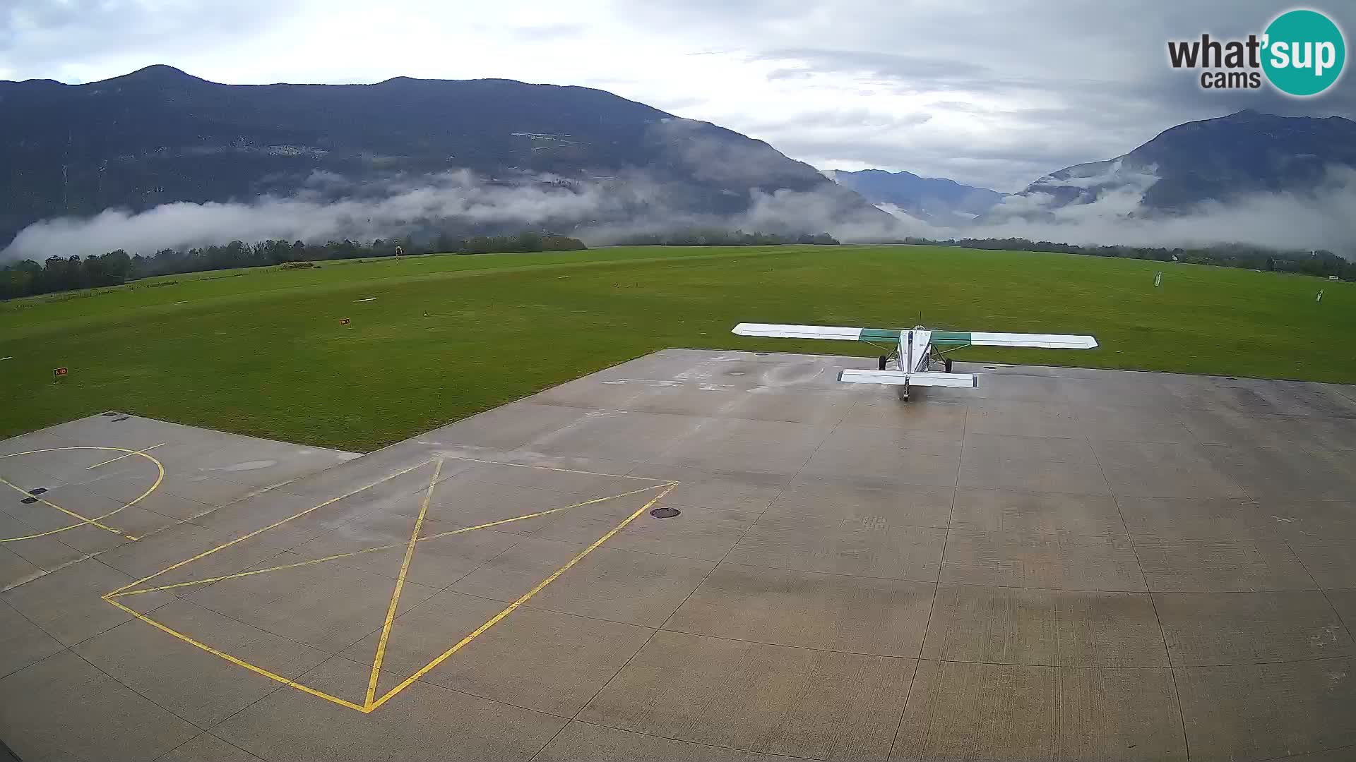 Live-Webcam Flughafen Bovec – Blick auf Kanin
