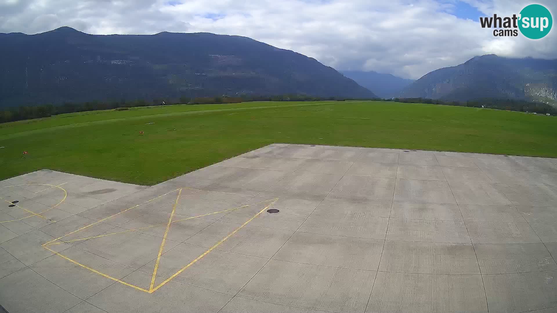 Webcam des Flughafens Bovec – Skydive Bovec