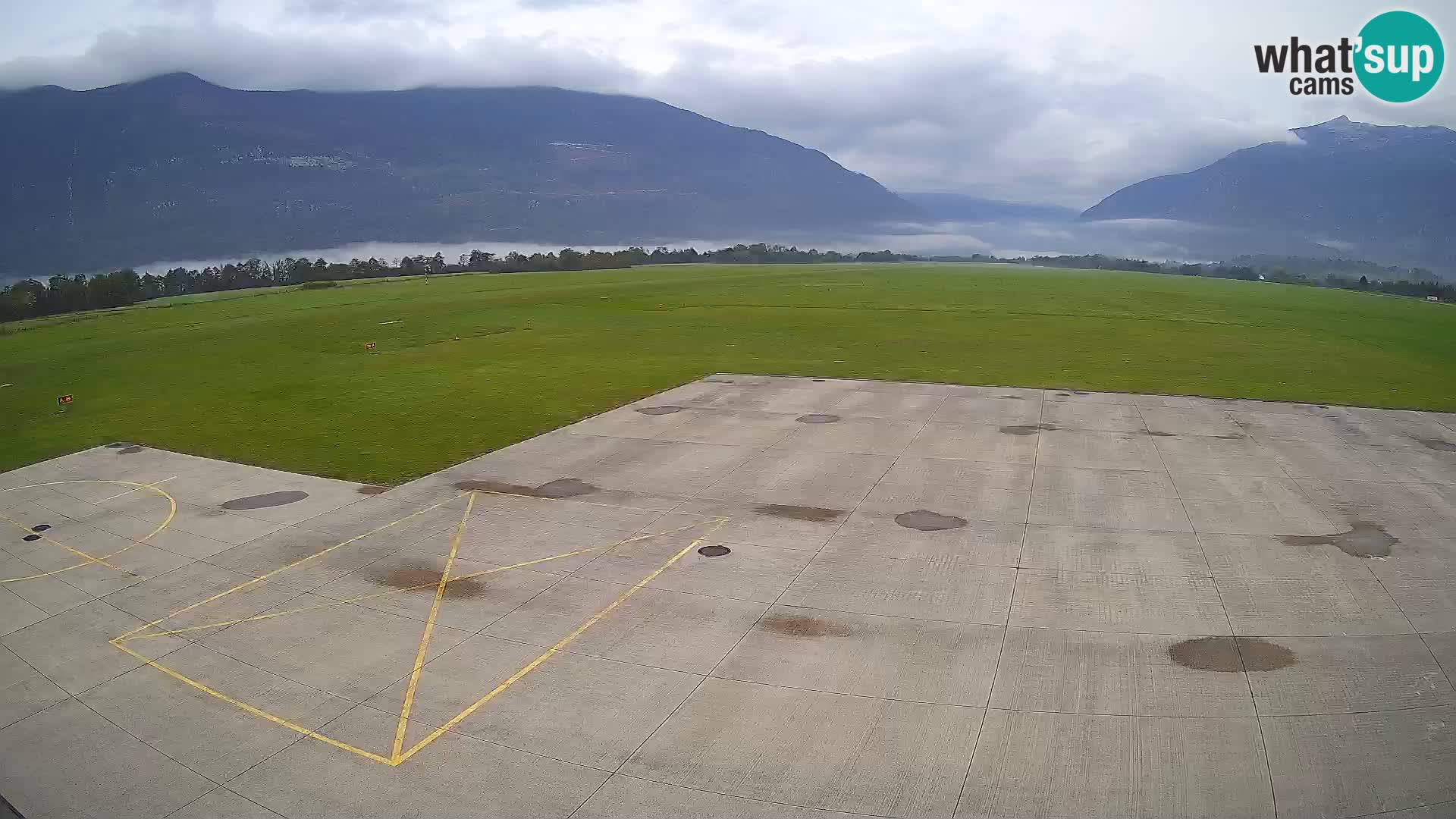 Webcam des Flughafens Bovec – Skydive Bovec