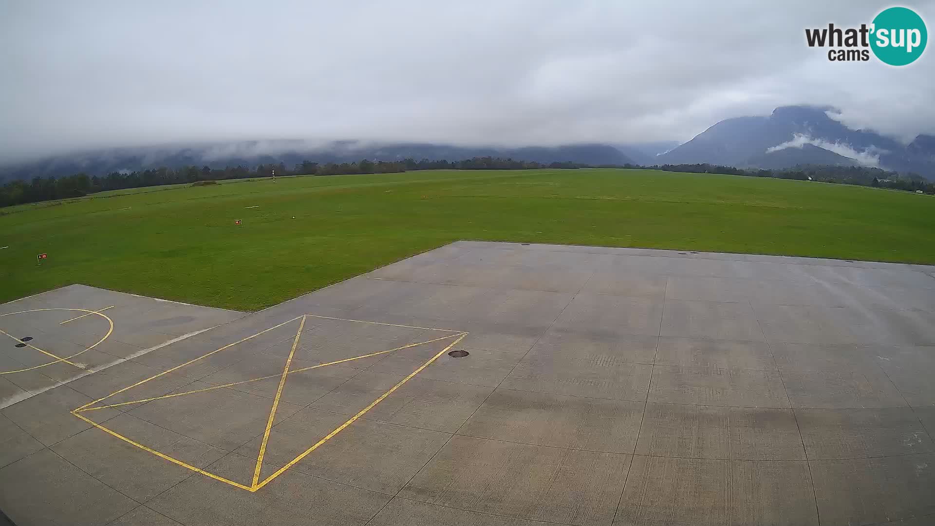 Webcam des Flughafens Bovec – Skydive Bovec