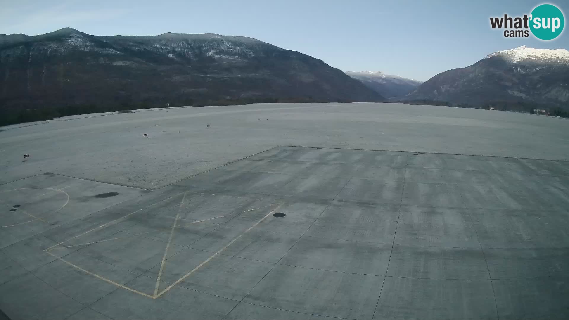 Webcam des Flughafens Bovec – Skydive Bovec