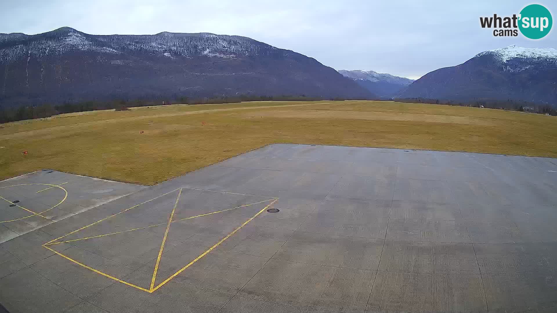 Webcam des Flughafens Bovec – Skydive Bovec