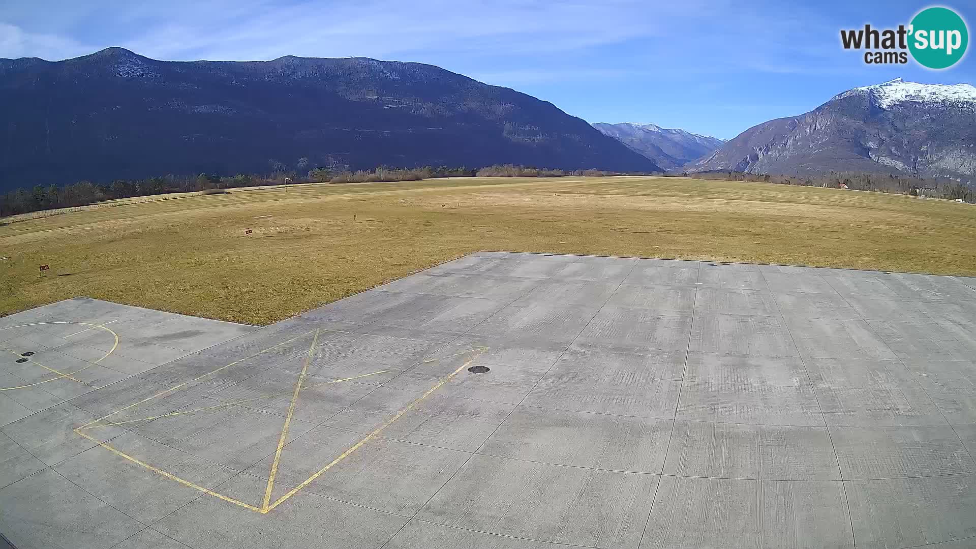Webcam des Flughafens Bovec – Skydive Bovec
