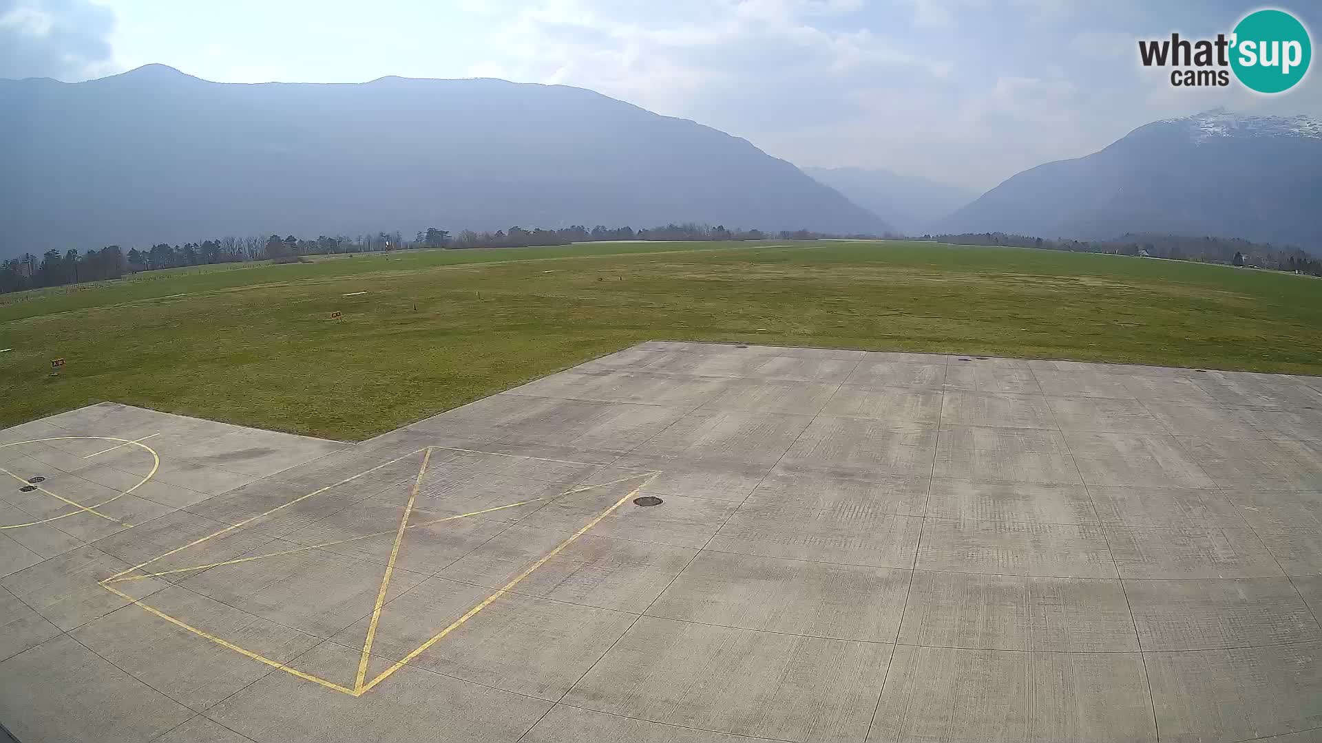Webcam des Flughafens Bovec – Skydive Bovec