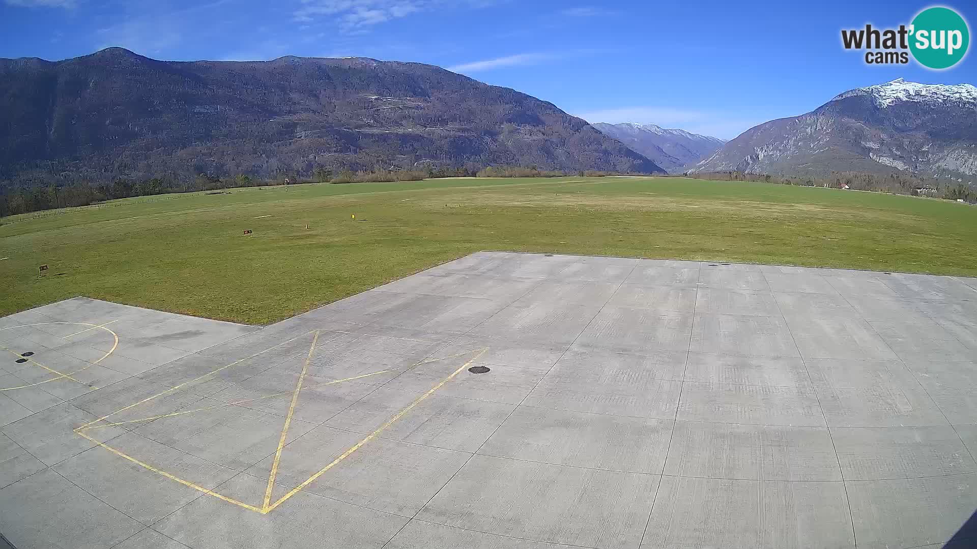 Webcam des Flughafens Bovec – Skydive Bovec