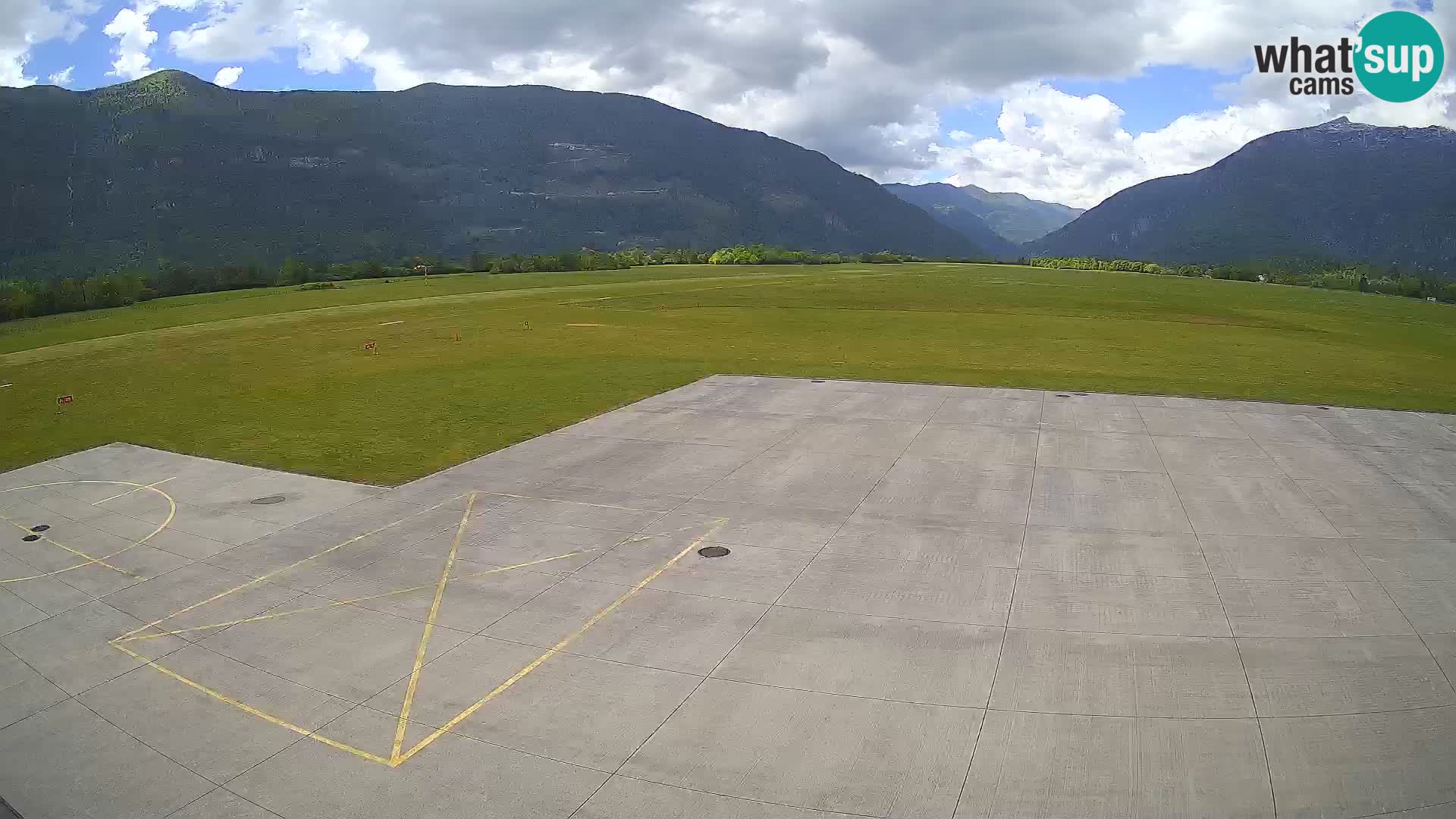 Webcam des Flughafens Bovec – Skydive Bovec