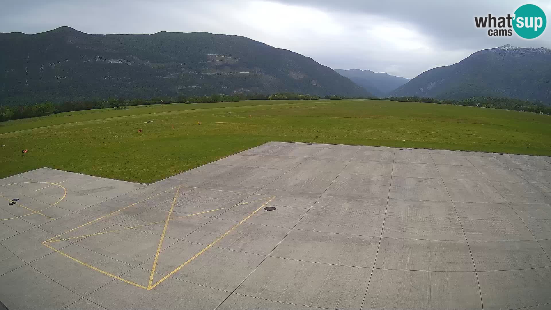 Webcam des Flughafens Bovec – Skydive Bovec