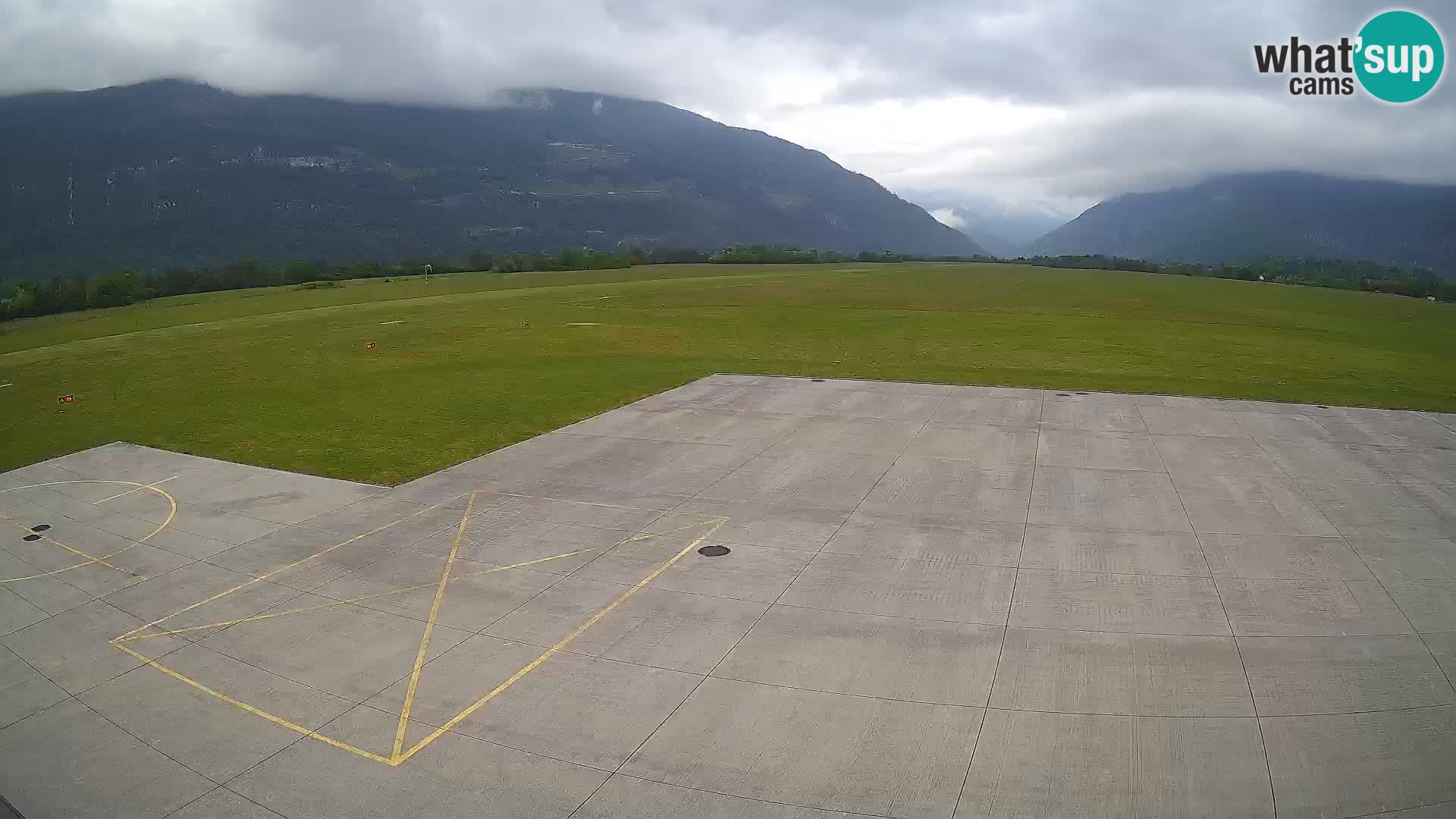Webcam des Flughafens Bovec – Skydive Bovec
