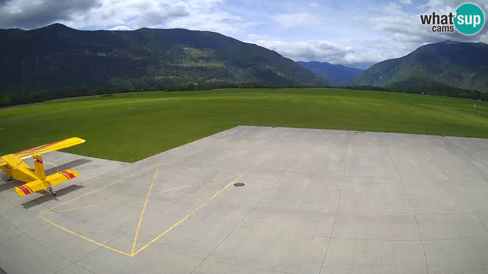 Webcam de l’aéroport de Bovec – Skydive Bovec