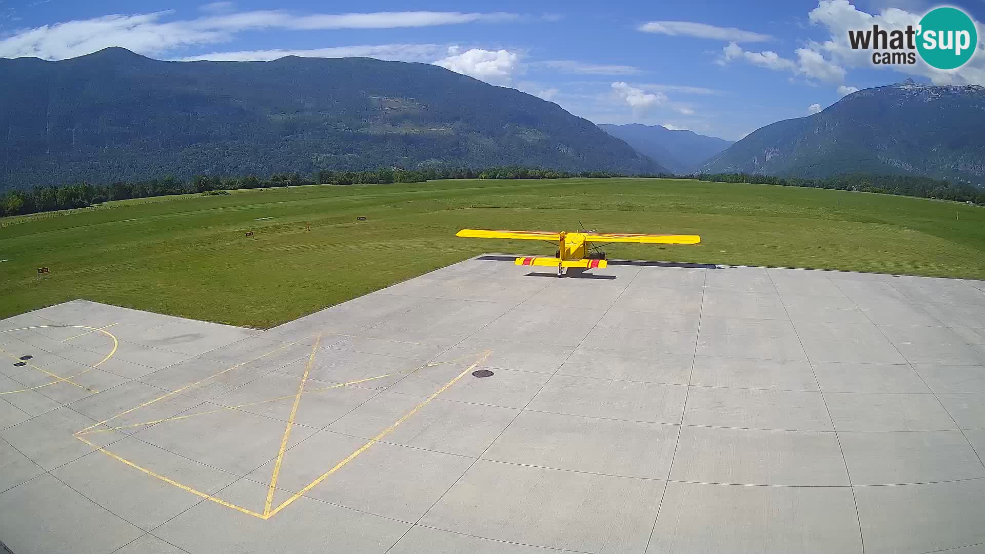 Webcam des Flughafens Bovec – Skydive Bovec