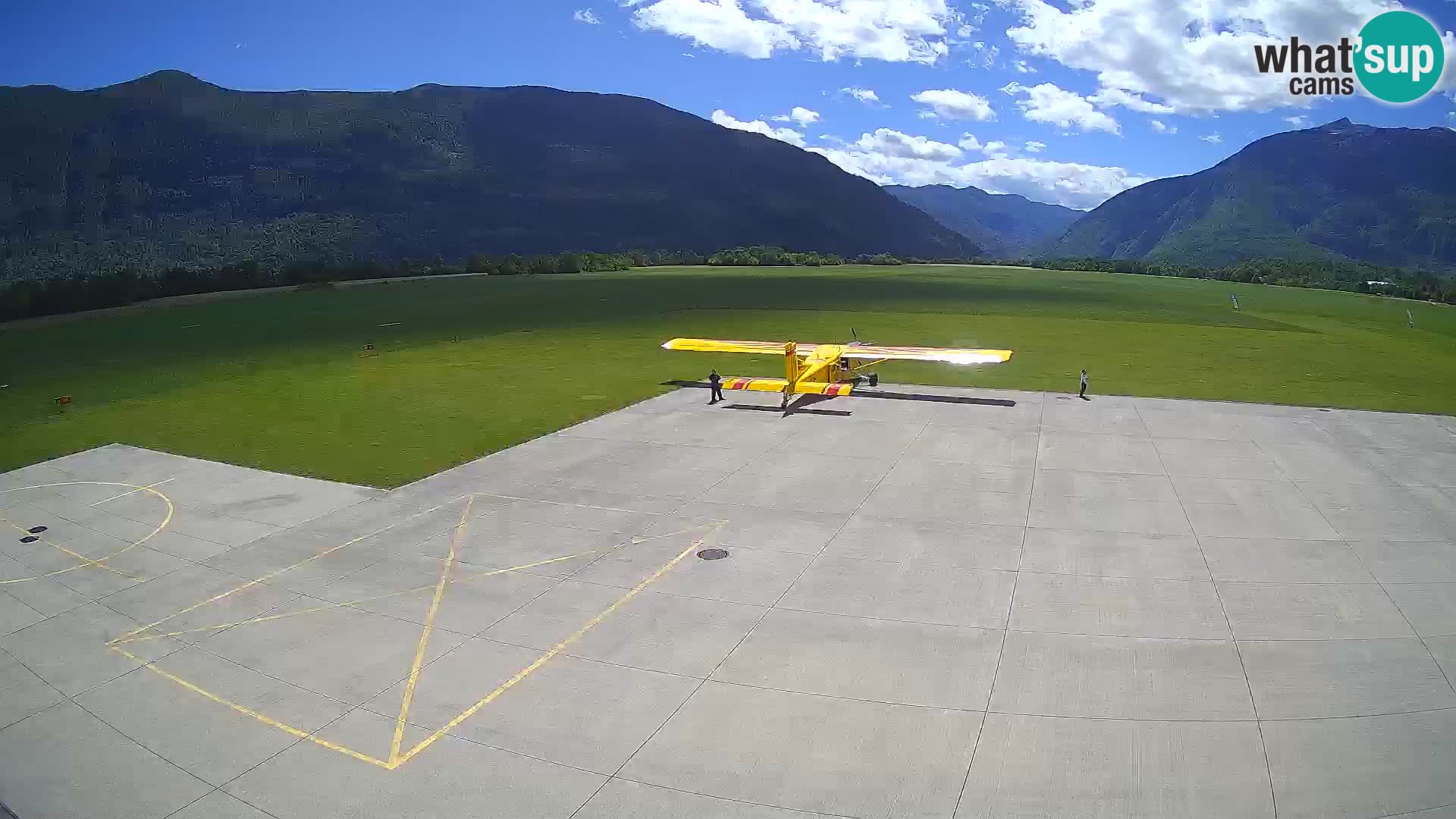 Webcam des Flughafens Bovec – Skydive Bovec