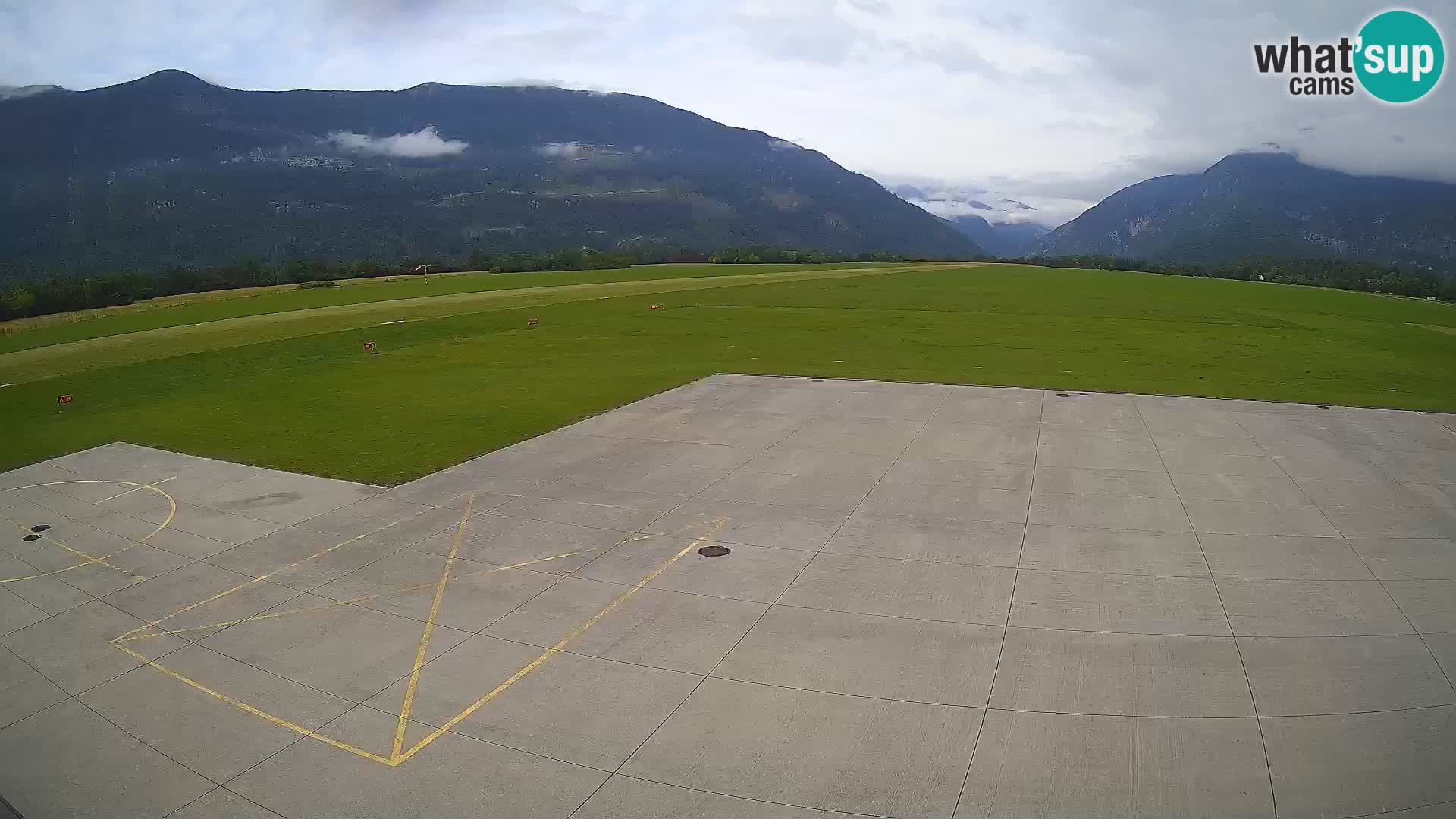 Live-Webcam Flughafen Bovec – Blick auf Kanin