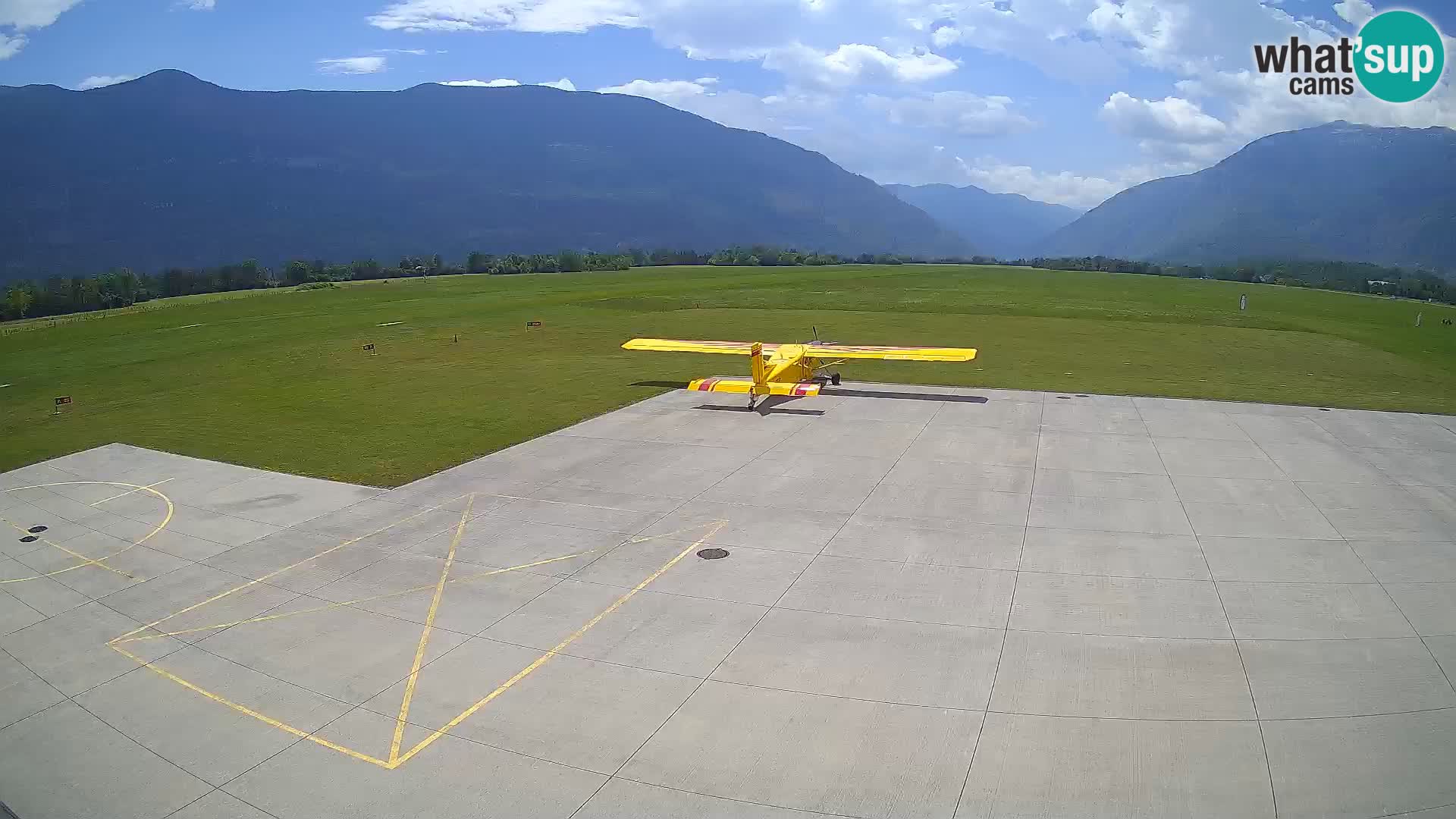 Webcam des Flughafens Bovec – Skydive Bovec