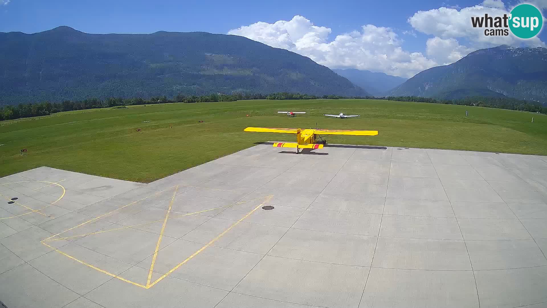 Webcam des Flughafens Bovec – Skydive Bovec
