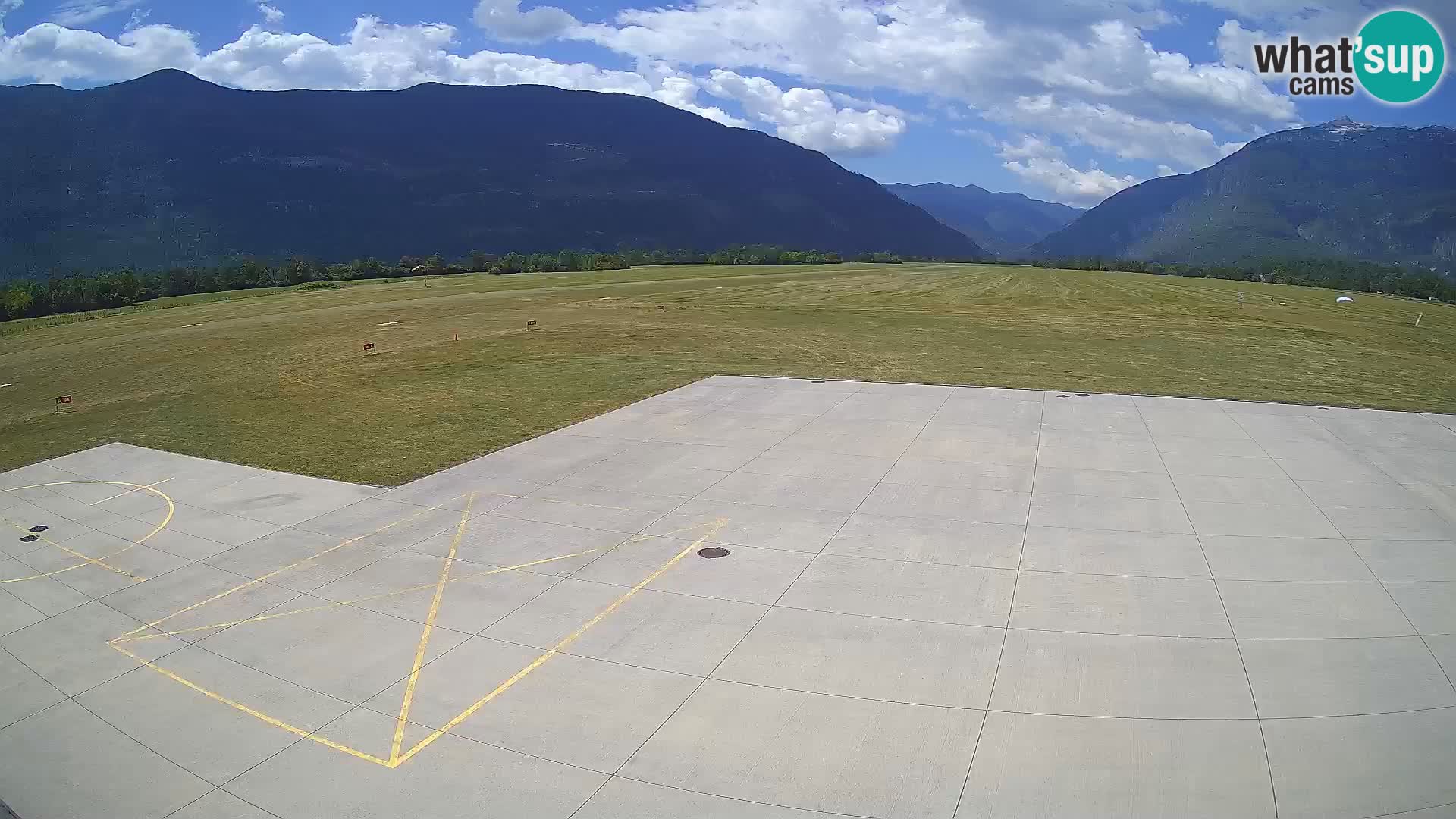 Webcam des Flughafens Bovec – Skydive Bovec