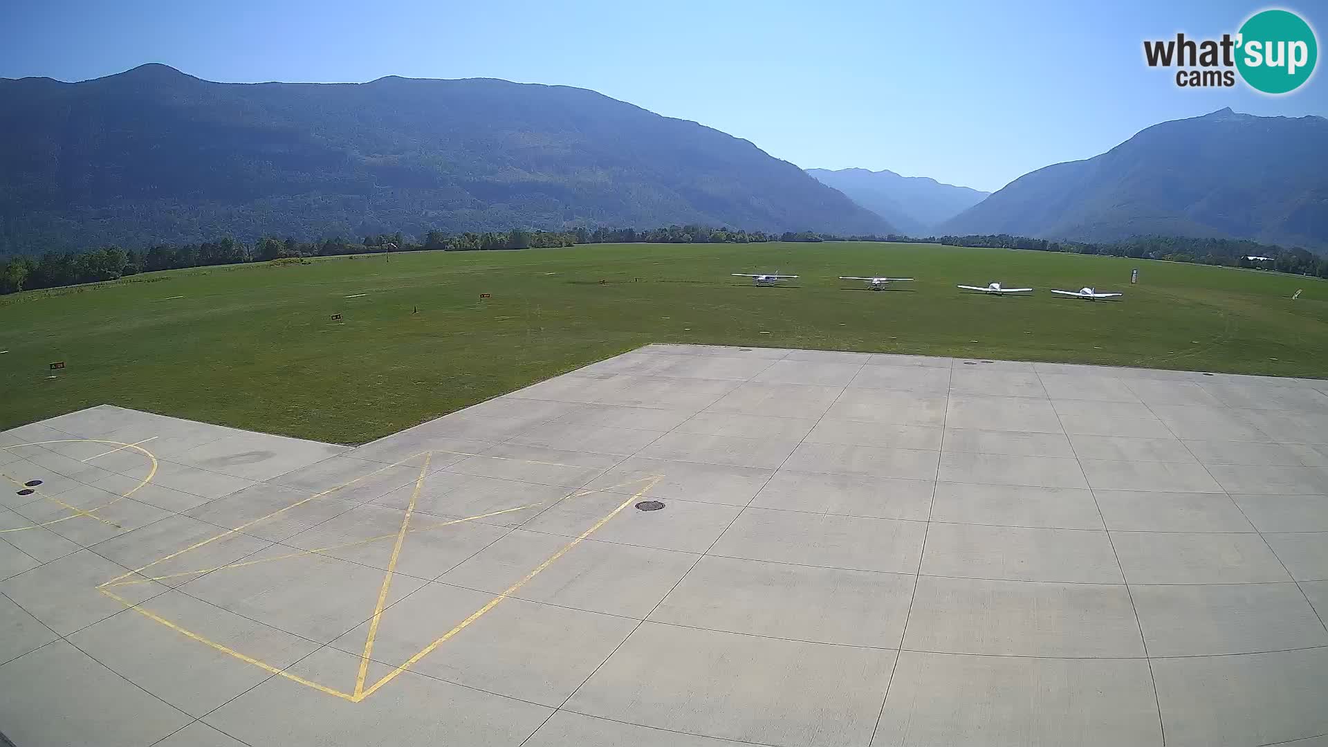 Webcam de l’aéroport de Bovec – Skydive Bovec