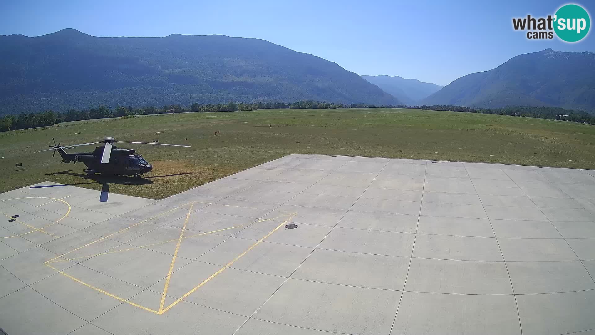 Webcam des Flughafens Bovec – Skydive Bovec