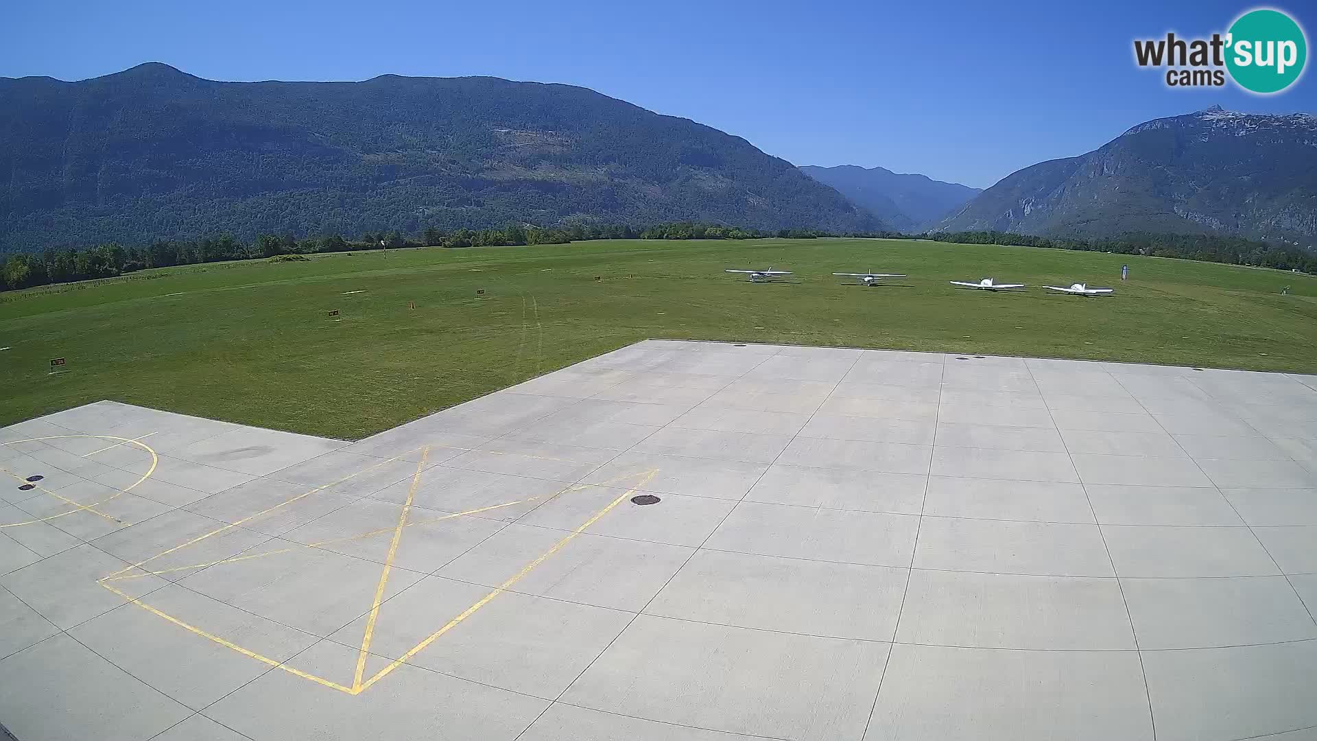 Webcam de l’aéroport de Bovec – Skydive Bovec