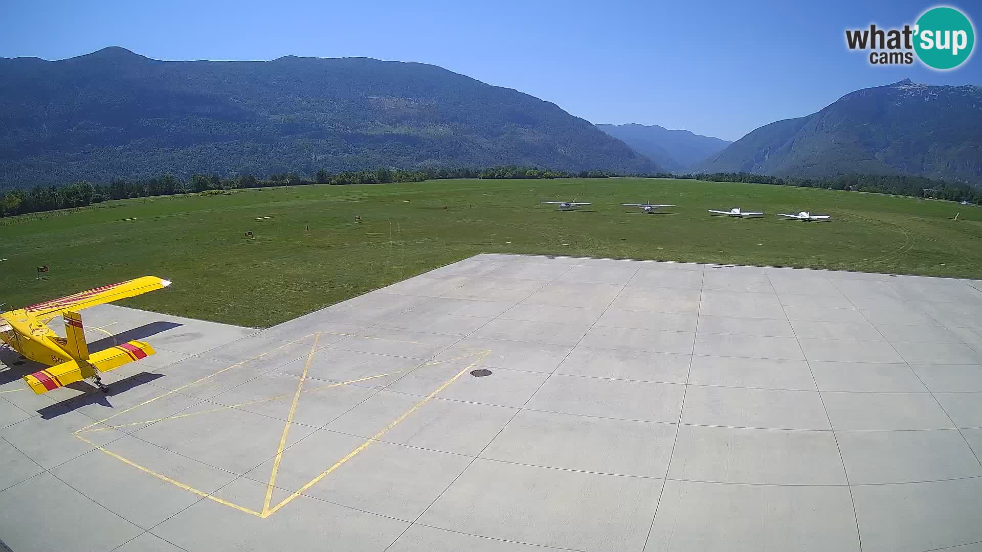 Cámara web del aeropuerto de Bovec – Skydive Bovec
