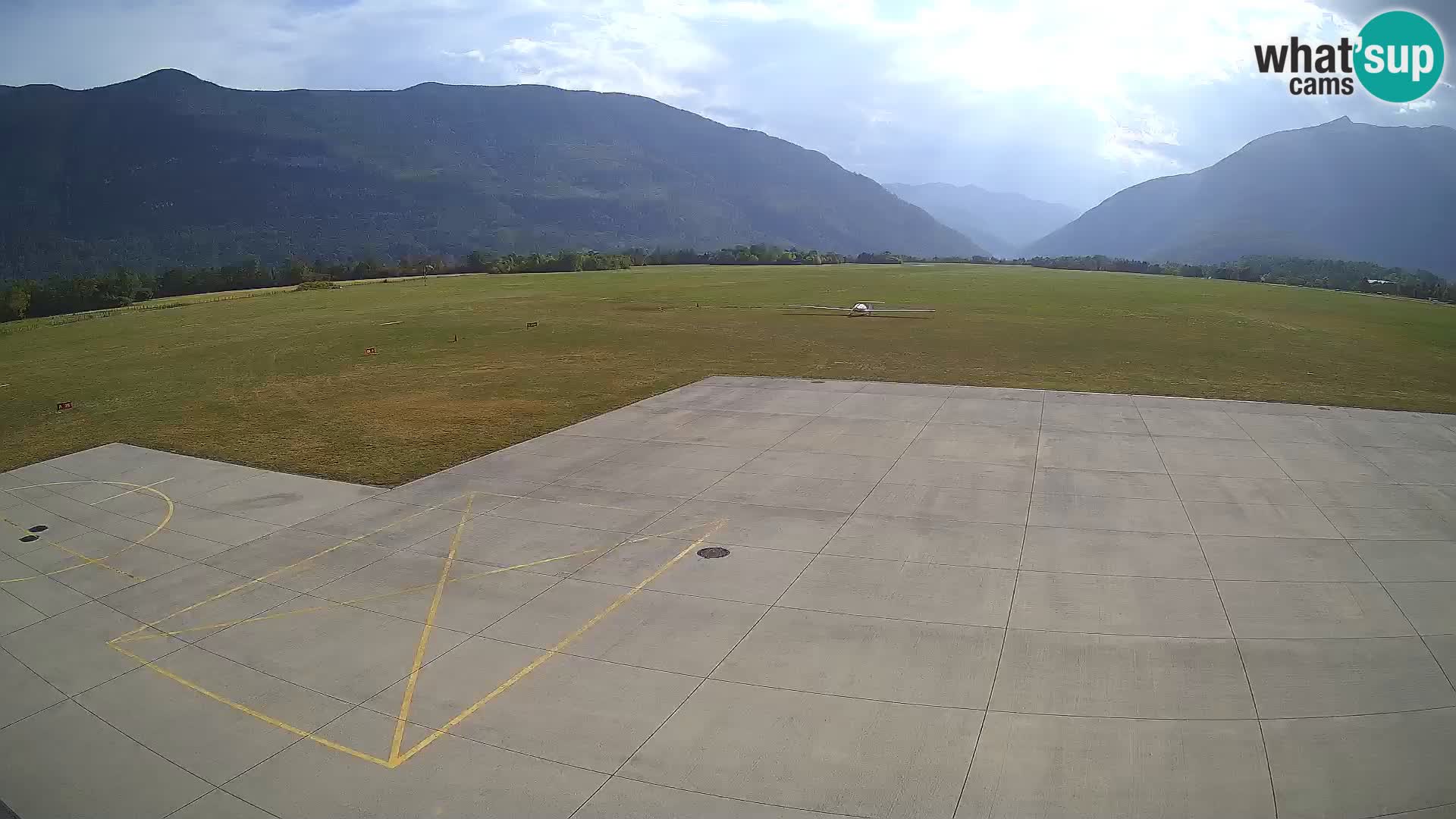 Webcam des Flughafens Bovec – Skydive Bovec
