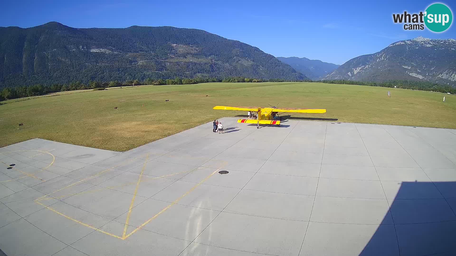 Webcam des Flughafens Bovec – Skydive Bovec