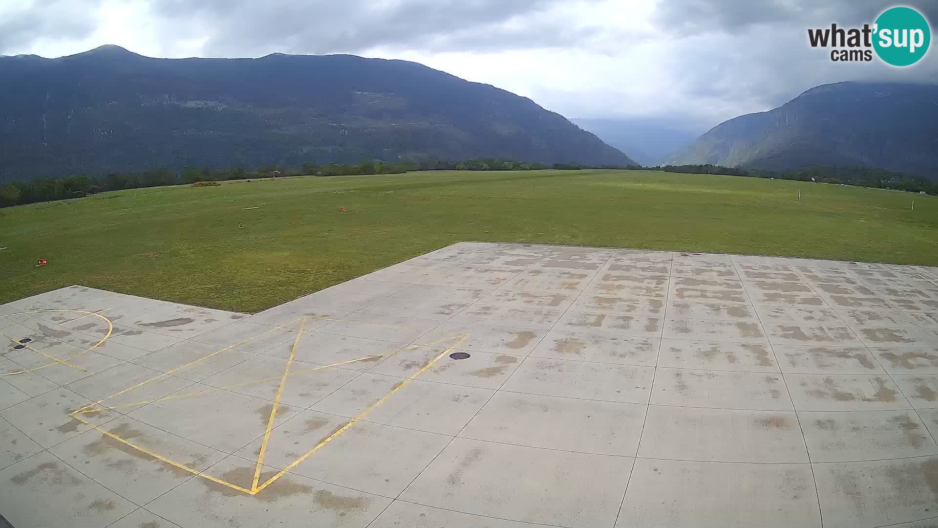 Webcam des Flughafens Bovec – Skydive Bovec