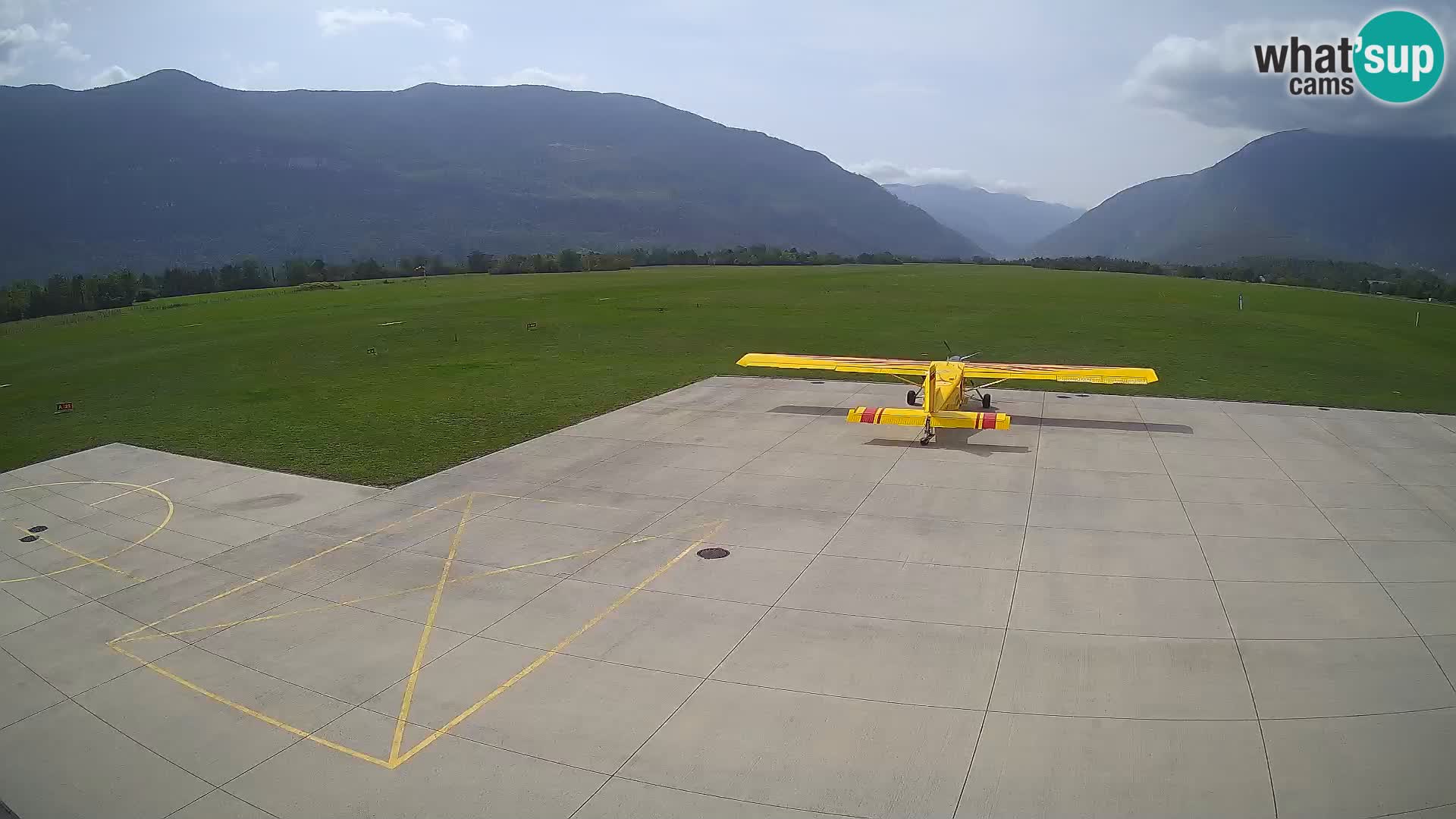 Webcam des Flughafens Bovec – Skydive Bovec