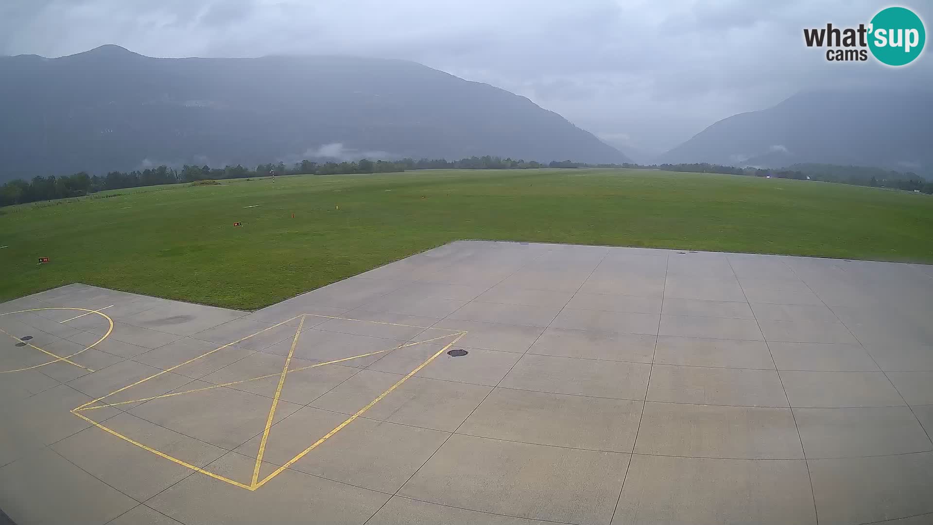 Webcam des Flughafens Bovec – Skydive Bovec