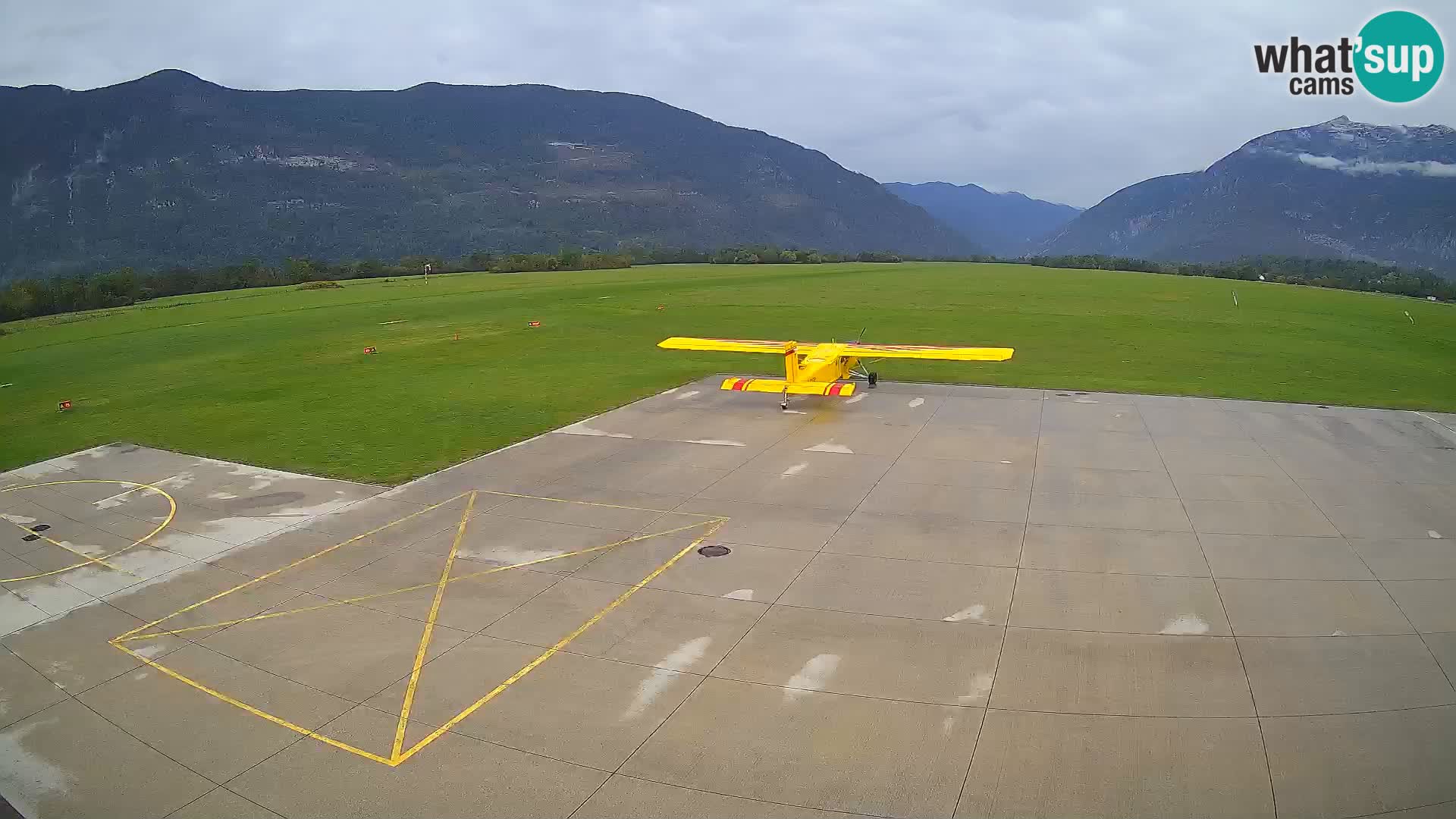 Webcam des Flughafens Bovec – Skydive Bovec