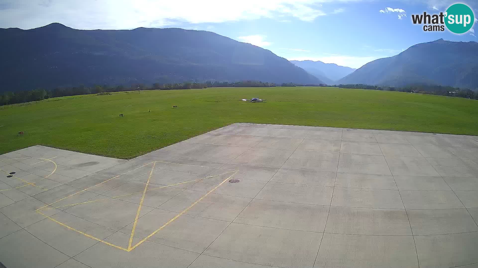 Webcam des Flughafens Bovec – Skydive Bovec
