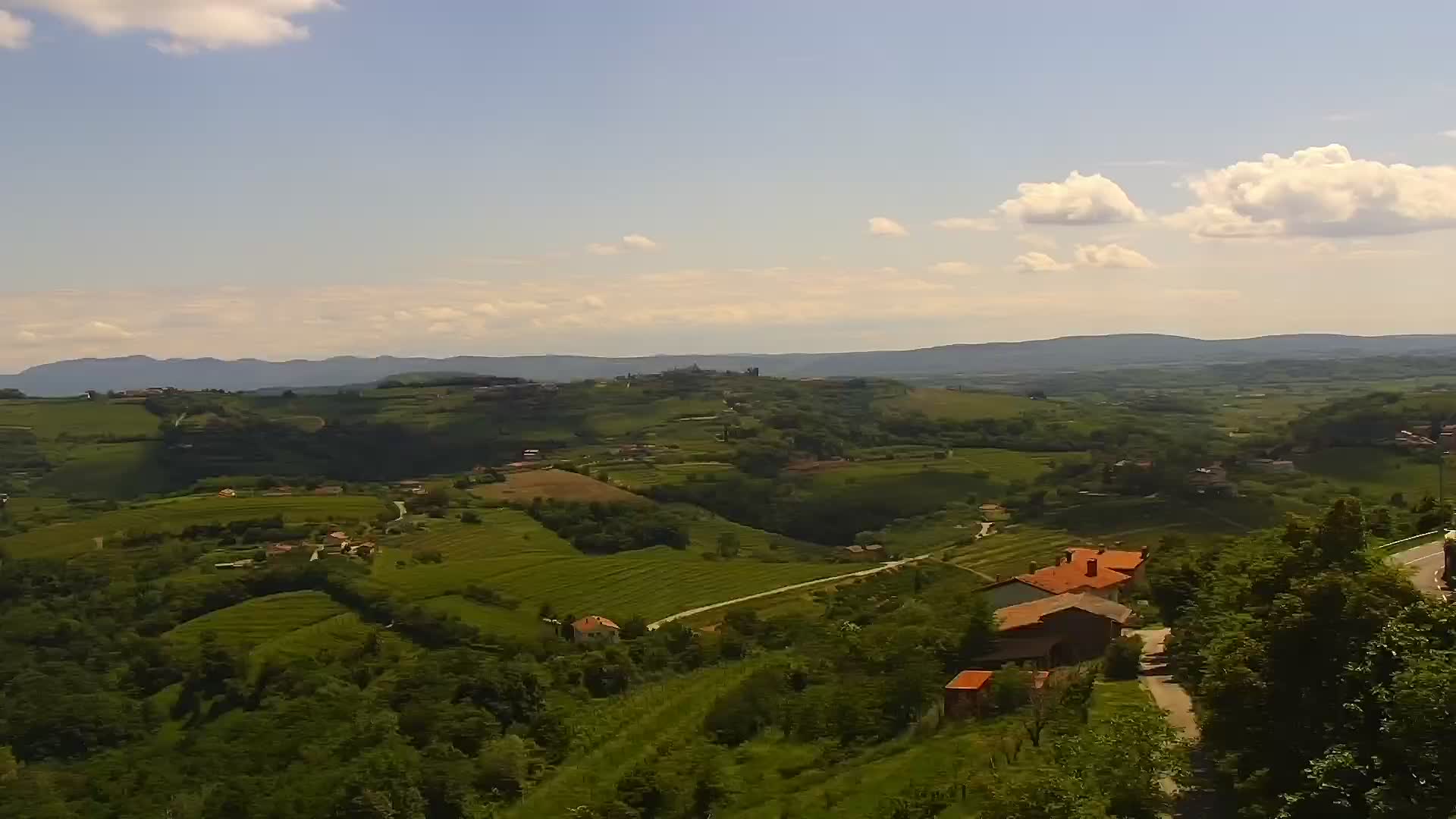 V Živo Šmartno spletna kamera Brda – Hotel San Martin