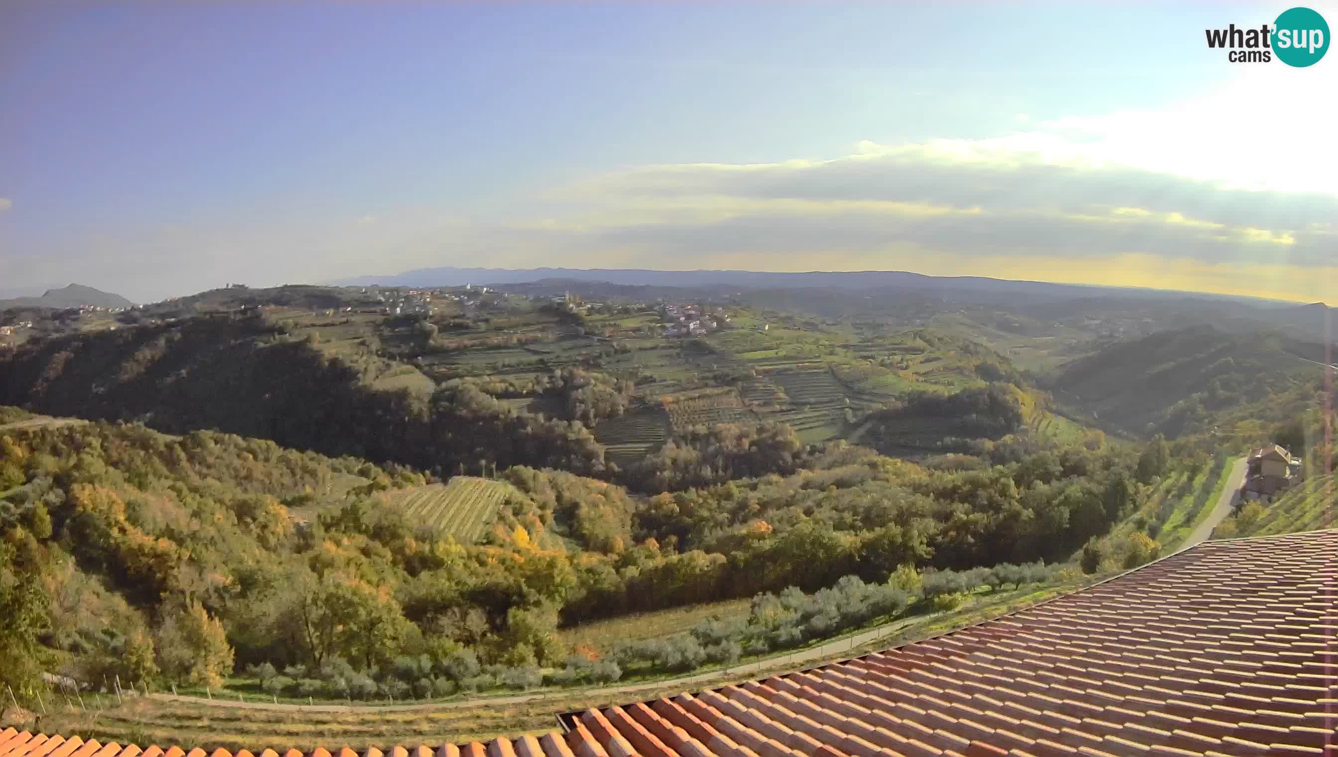 Splendida vista su Brda (Collio Sloveno) – Slovenia – webcam Višnjevik