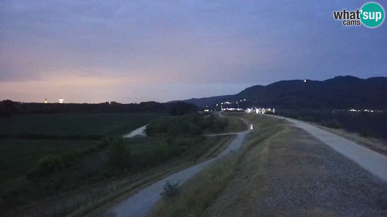 Live Webcam Brežice lake on Sava river – Slovenia