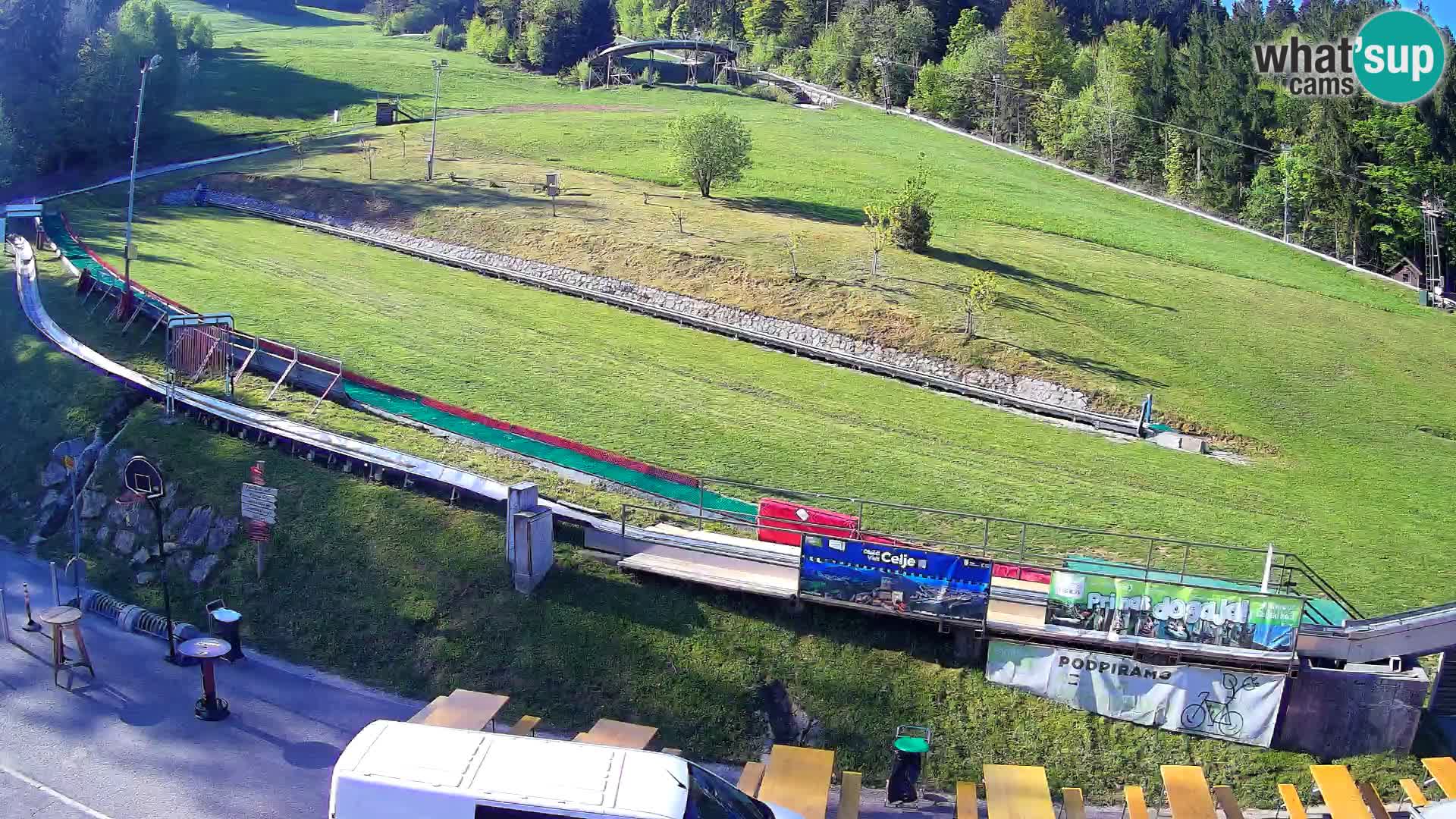 Celjska Koča – Blick vom Hotel