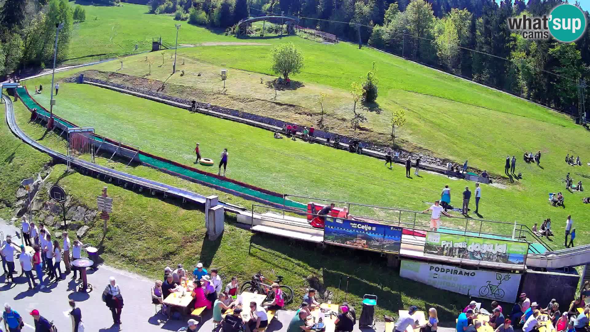 Celjska Koča – Blick vom Hotel
